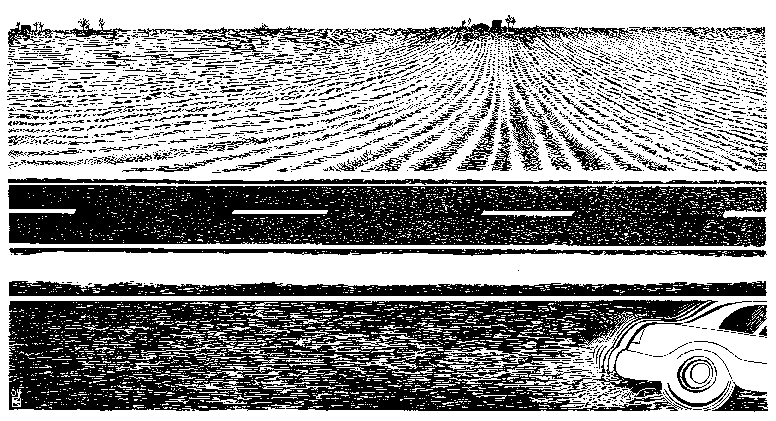 Farm and highway